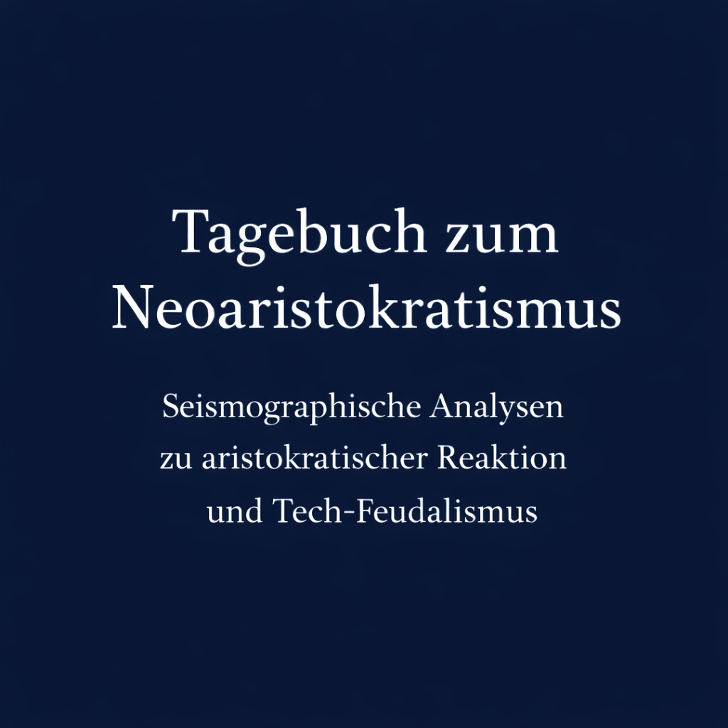 Tagebuch zum Neoaristokratismus